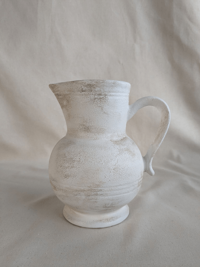 Vase Suzanne pour fleurs séchées - blanc rustique