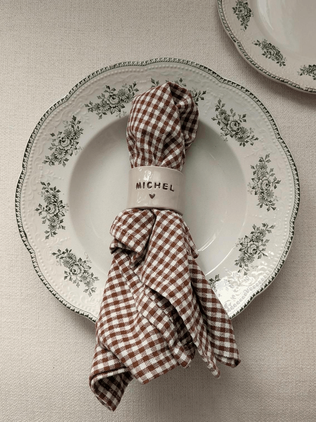 Rond de serviette personnalisé