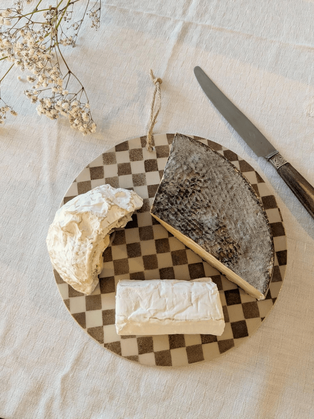 Planche à fromage Garance - damier clair
