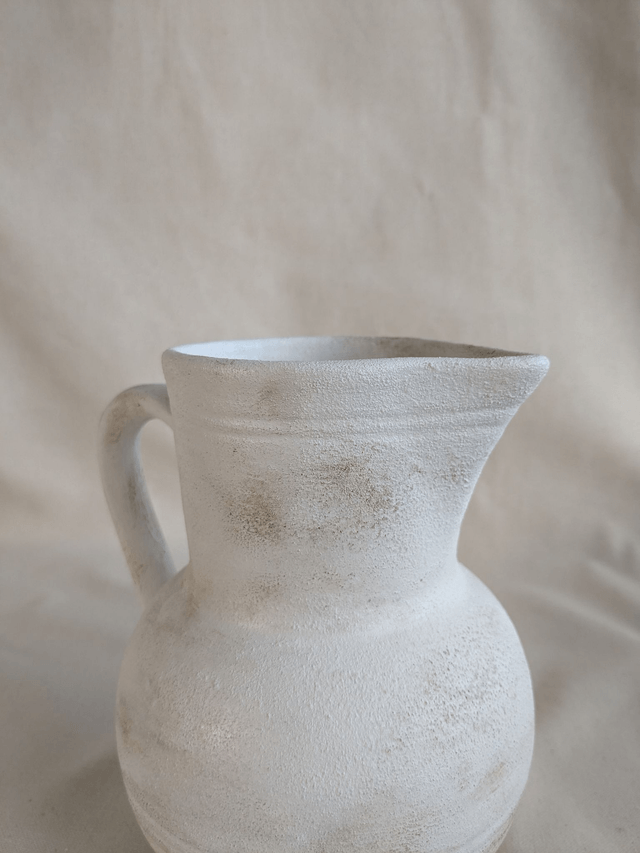 Vase Suzanne pour fleurs séchées - blanc rustique