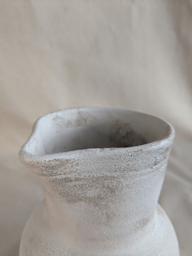 Vase Suzanne pour fleurs séchées - blanc rustique