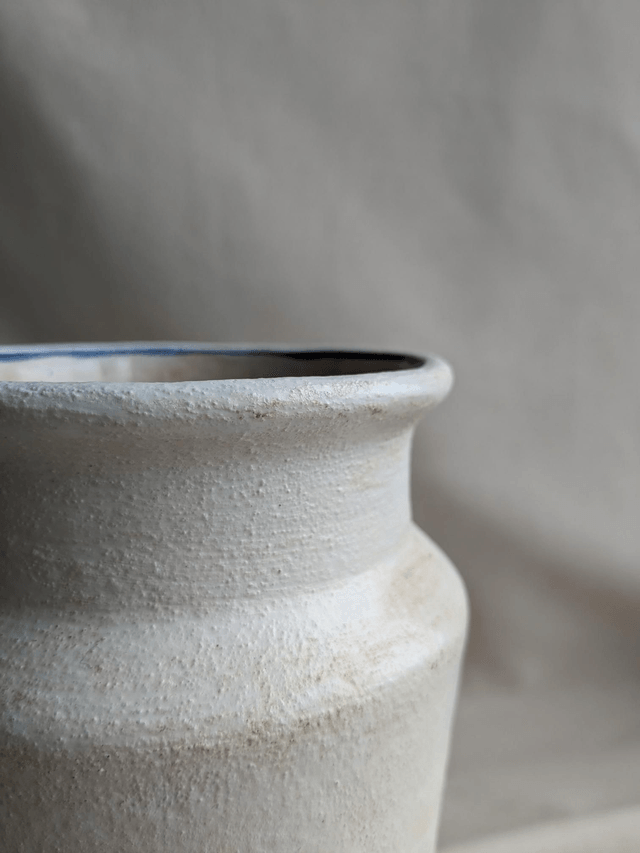 Vase Janine - blanc rustique