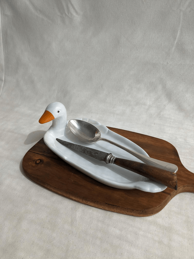Plat de service à foie gras en céramique