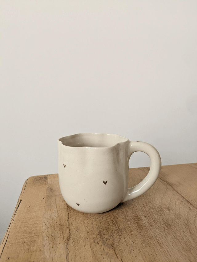 Grande tasse Capucine - grès blanc