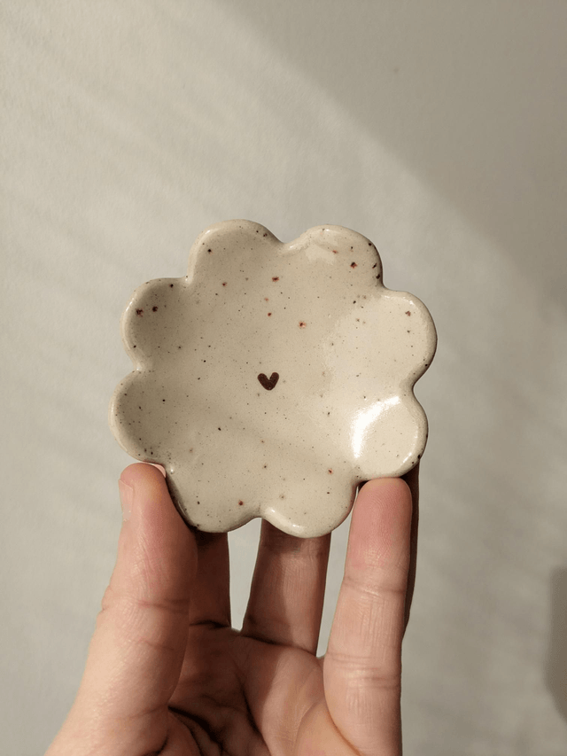 Coupelle à bijoux Colette - fleur pyritée
