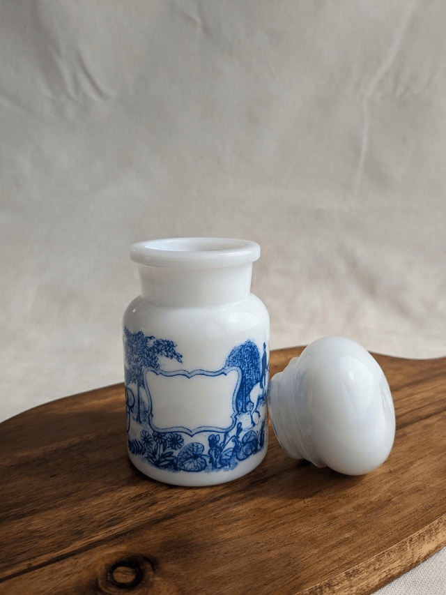 Flacon d'apothicaire en opaline S