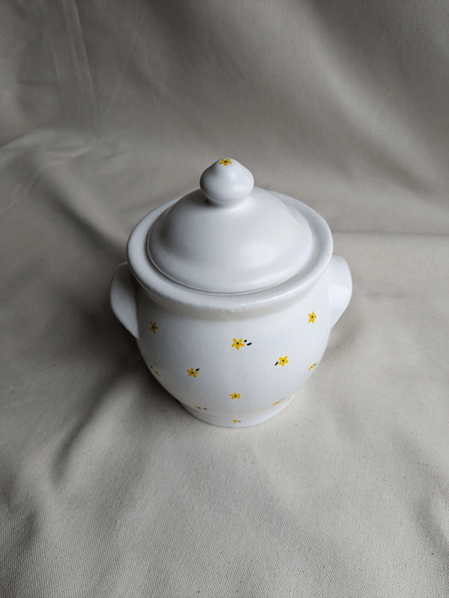 Pot Charles - fleurs jaunes