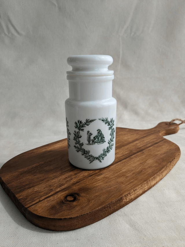 Flacon d'apothicaire en opaline M