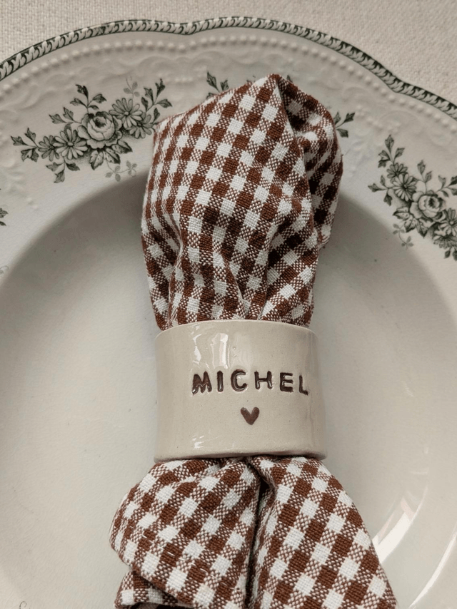 Rond de serviette personnalisé