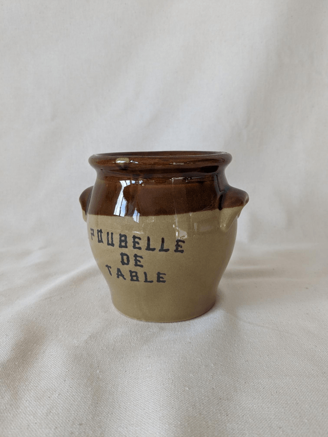 Pot en grès - poubelle de table