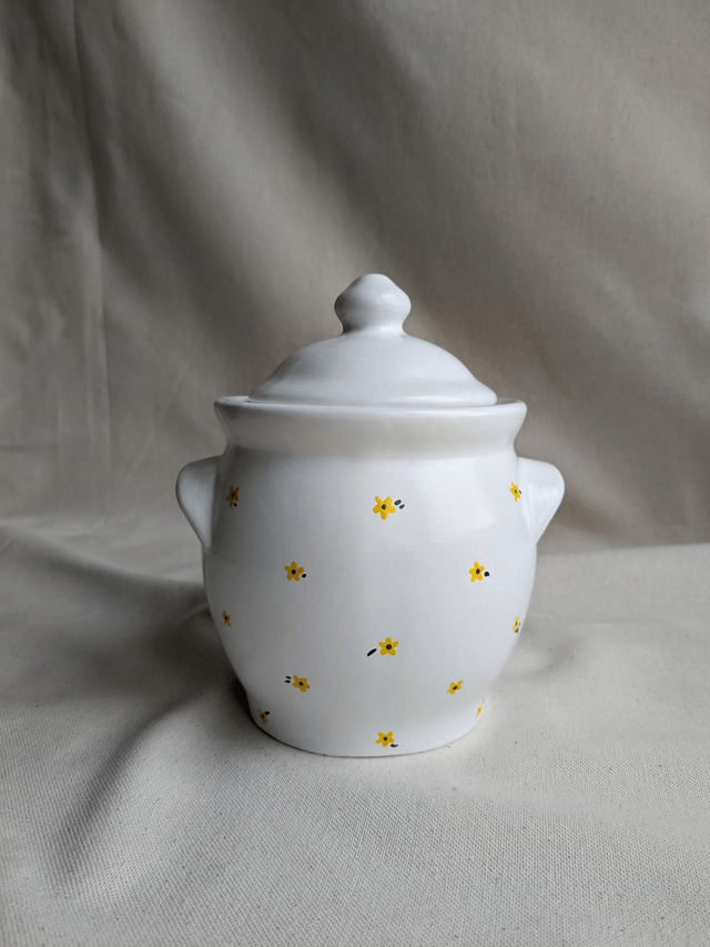 Pot Charles - fleurs jaunes