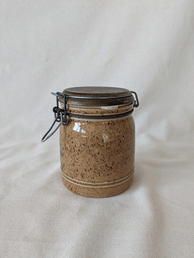 Bocal en céramique et bois