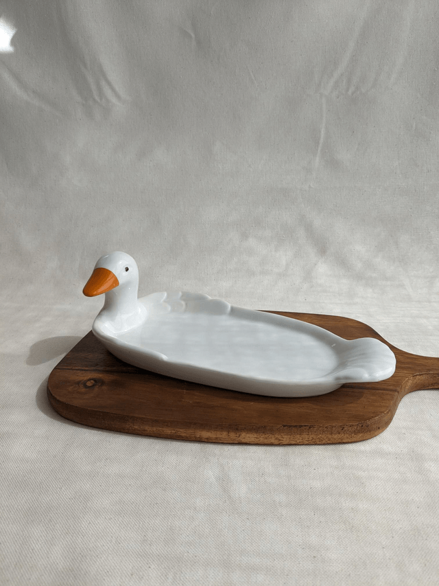 Plat de service à foie gras en céramique