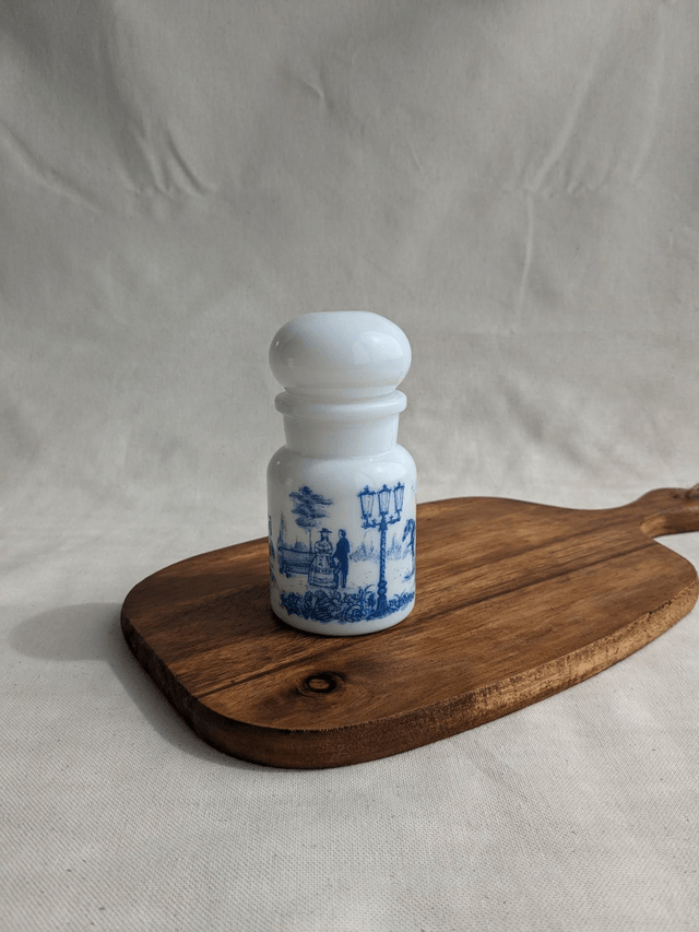 Flacon d'apothicaire en opaline S