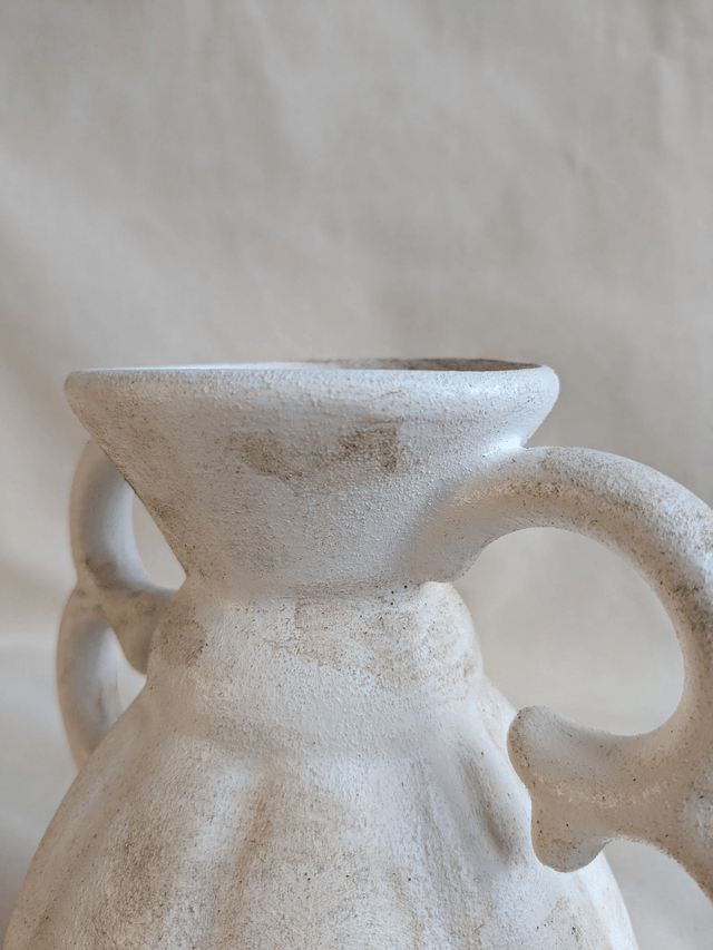 Vase Mia - blanc rustique