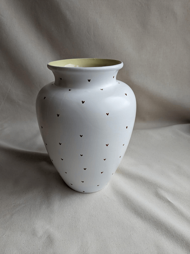 Vase Noémie - cœurs bruns