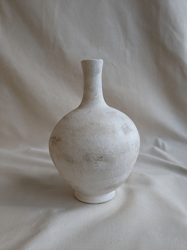 Vase Léonie - blanc rustique