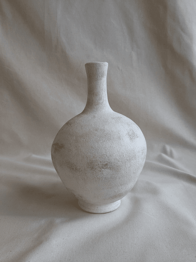 Vase Léonie - blanc rustique