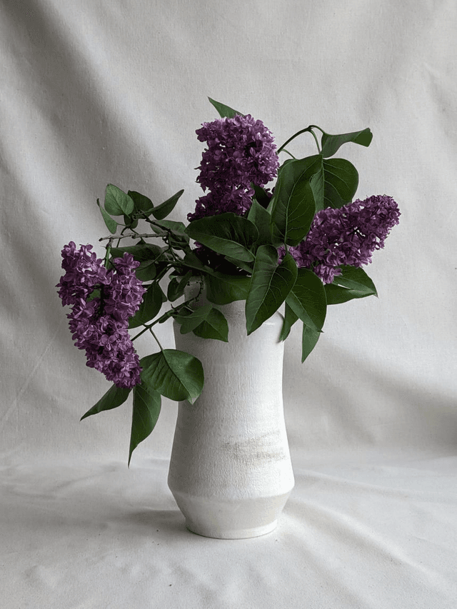 Vase Janine - blanc rustique